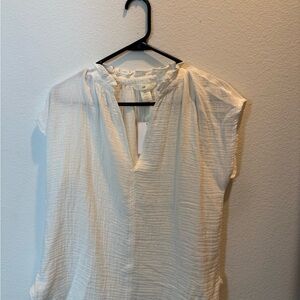 NWT H&M white gauze top